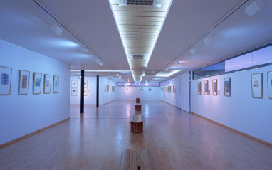 Sala de arte en Bodegas Enate