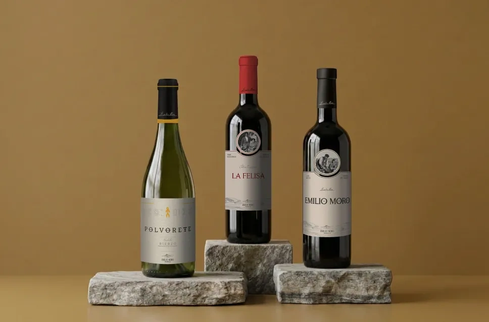 Bouteilles de vin du domaine Emilio Moro