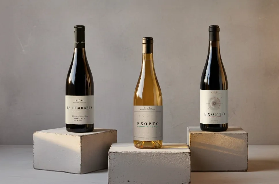 Bouteilles de vin du domaine Exopto