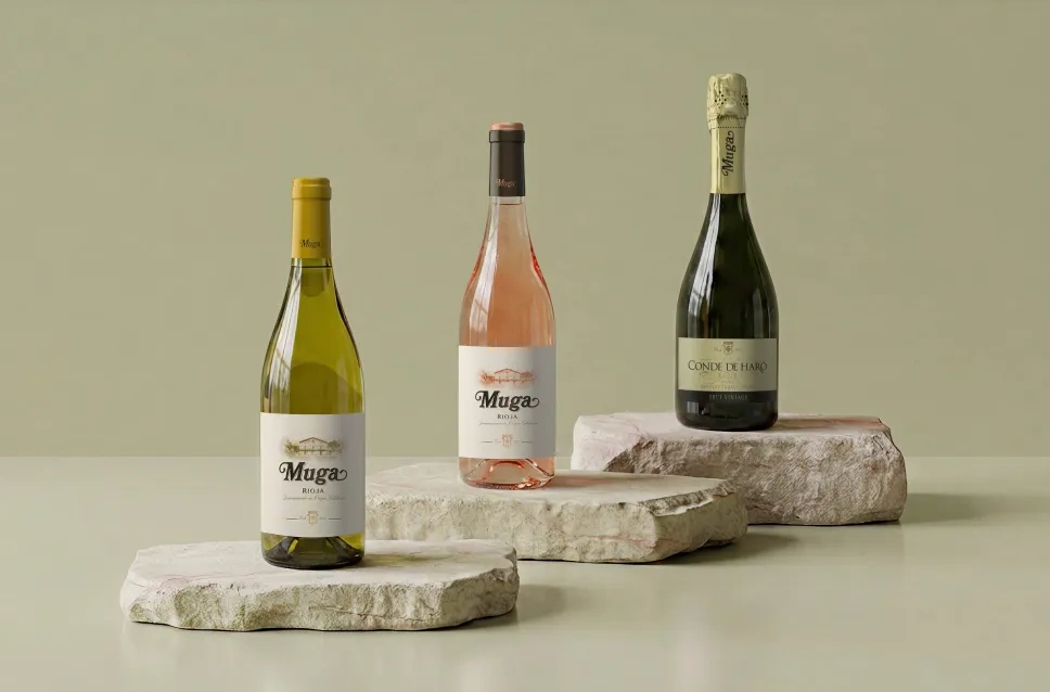 Bouteilles de vin du domaine Muga