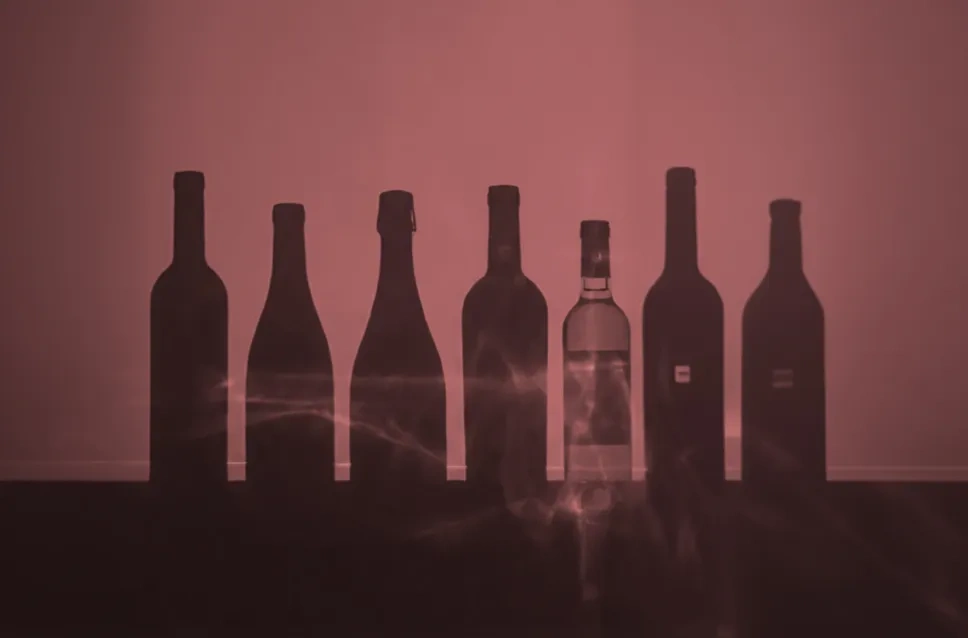 Bouteilles de vin à -15 %