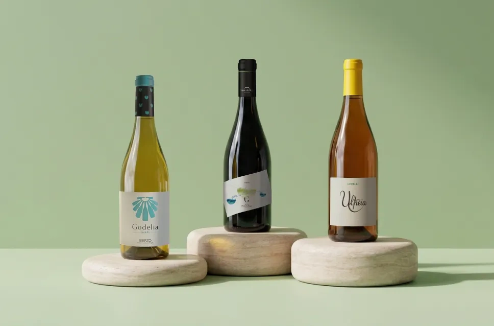Bouteilles de vin godello avec -10 %