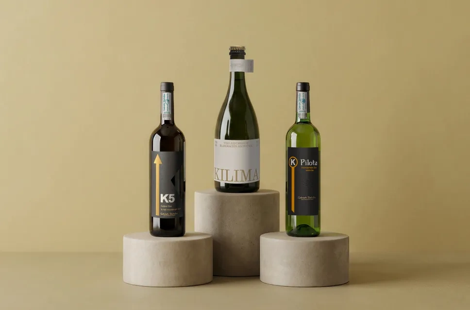 Bouteilles de vin du domaine K5