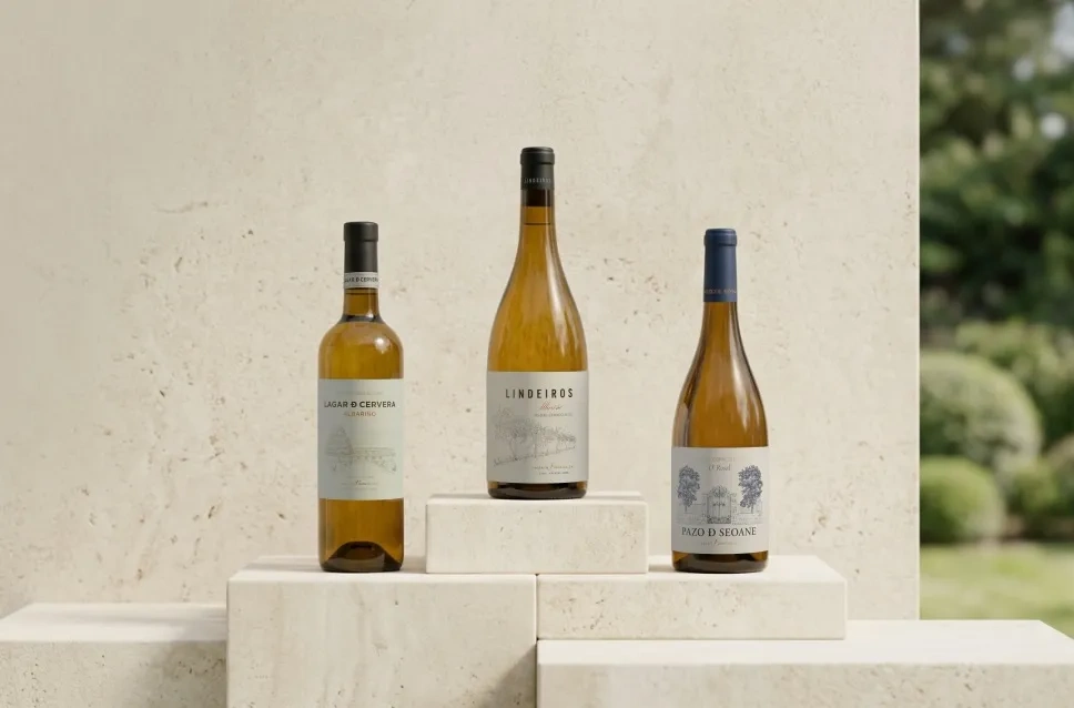 Garrafas de vinho da adega Lagar de Fornelos
