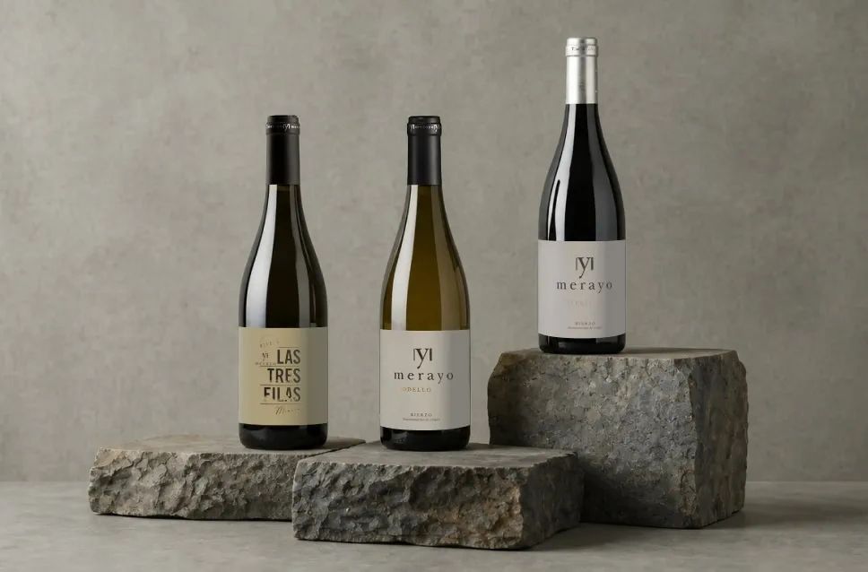 Bouteilles de vin du domaine Merayo