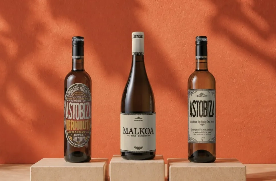 Bouteilles de vin du domaine Astobiza