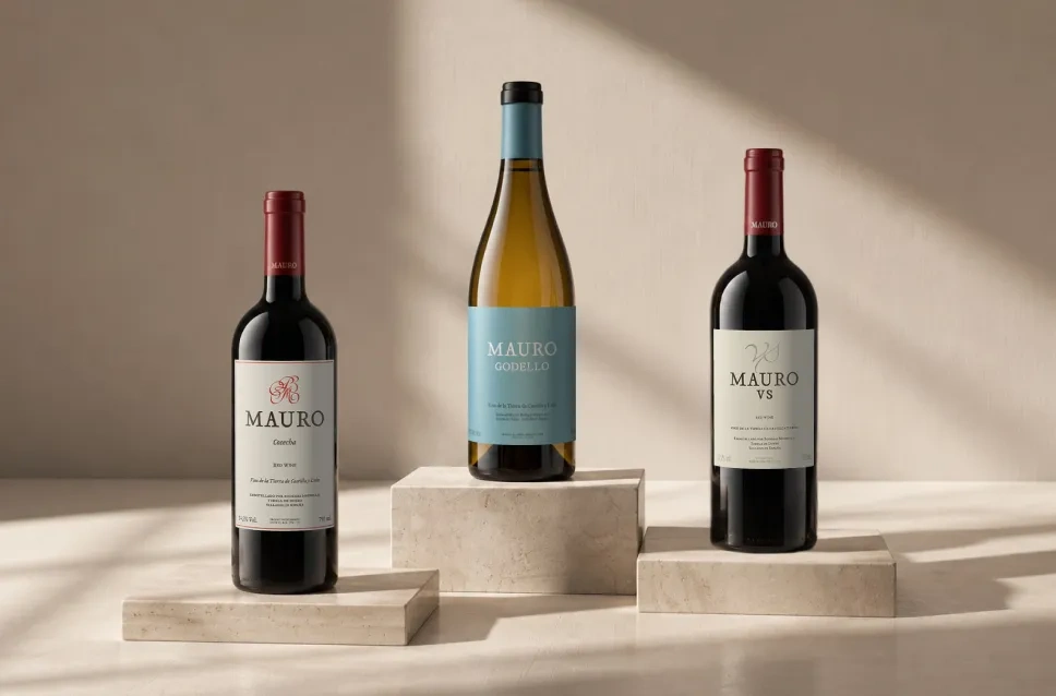 Bouteilles de vin du domaine Mauro