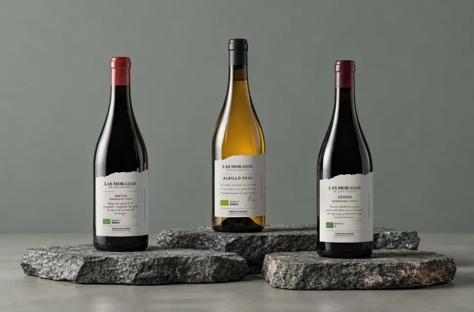 Bouteilles de vin du domaine Las Moradas de San Martín