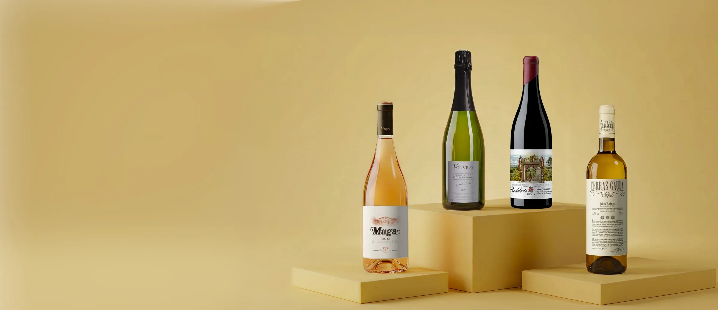 Des bouteilles de vin pour le printemps