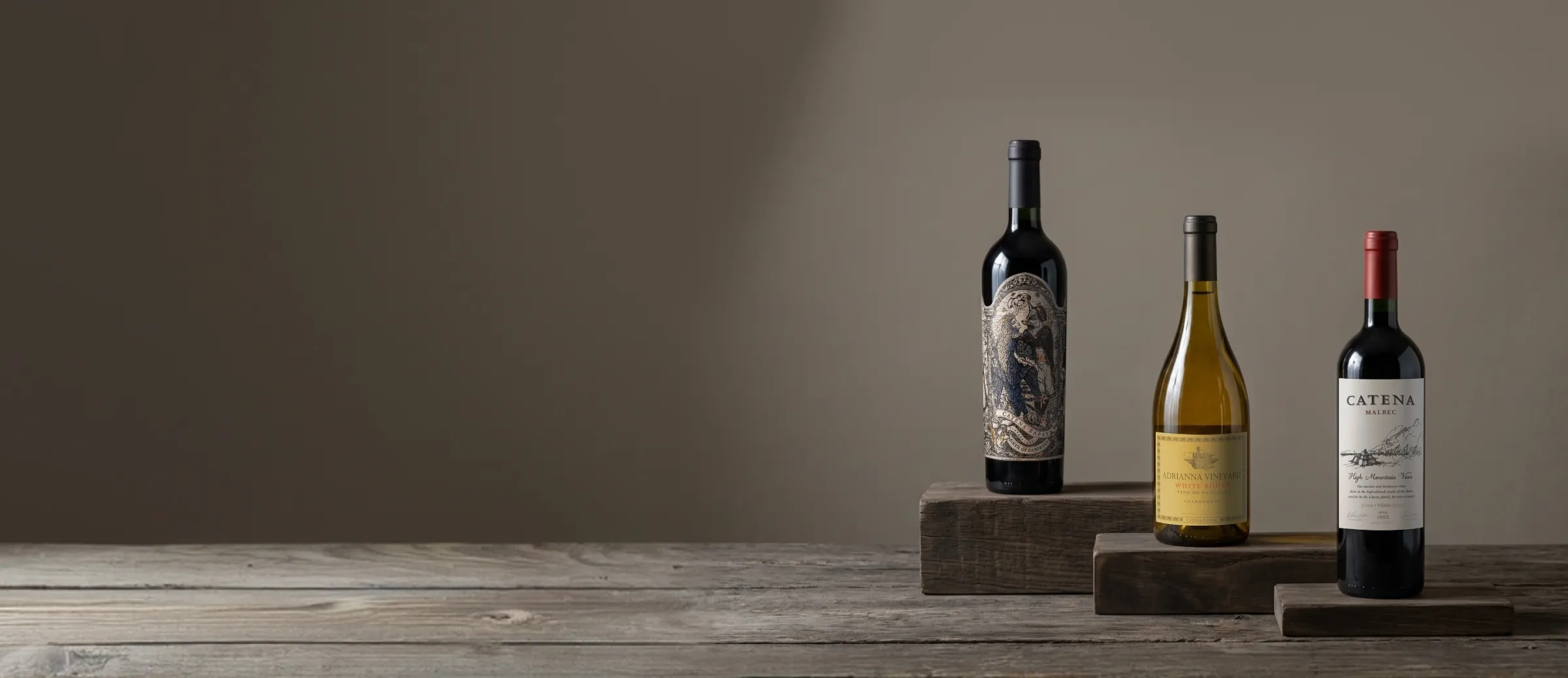 Bouteilles de vin du domaine Catena Zapata