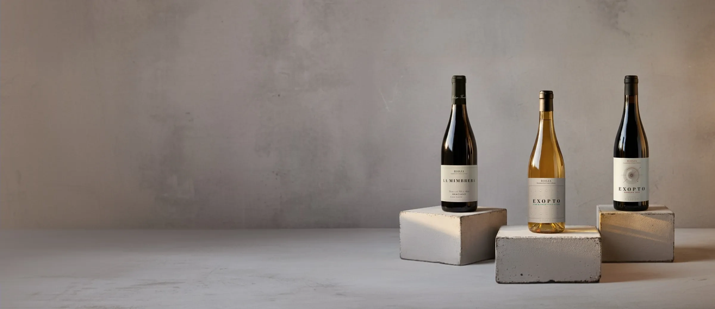 Bouteilles de vin du domaine Exopto