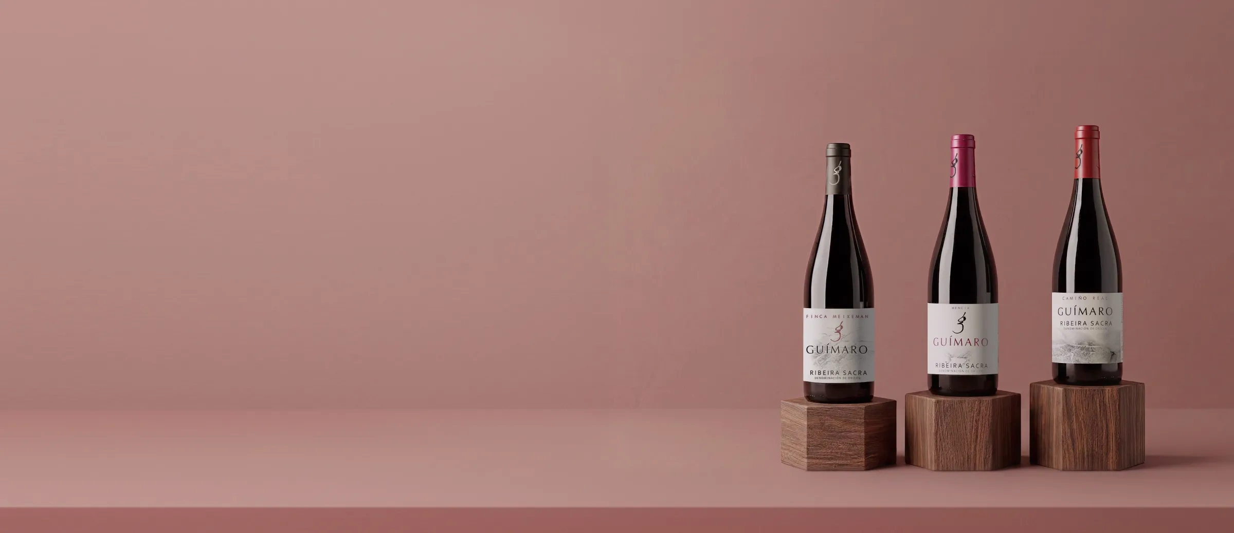 Bouteilles de vin du domaine Guímaro