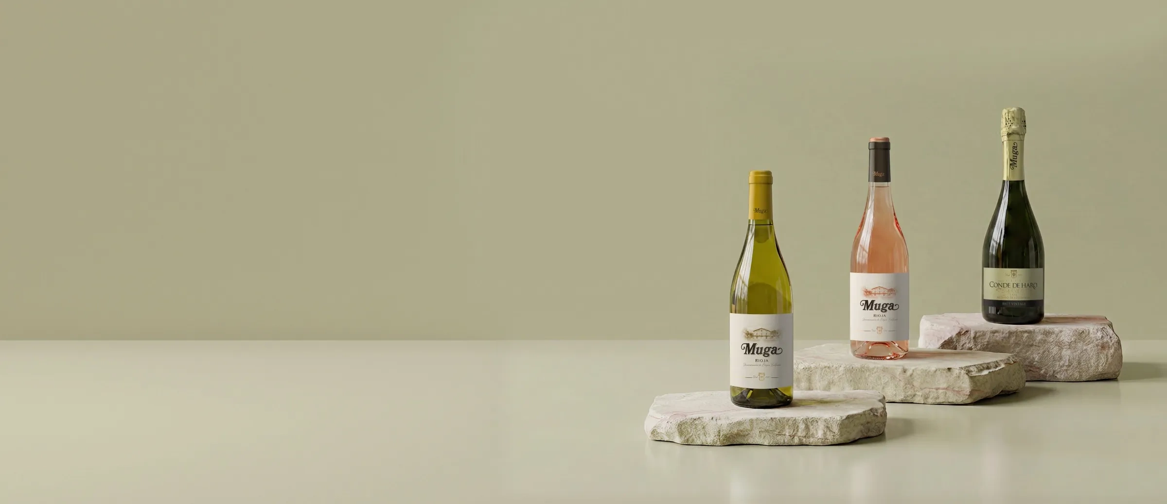 Bouteilles de vin du domaine Muga