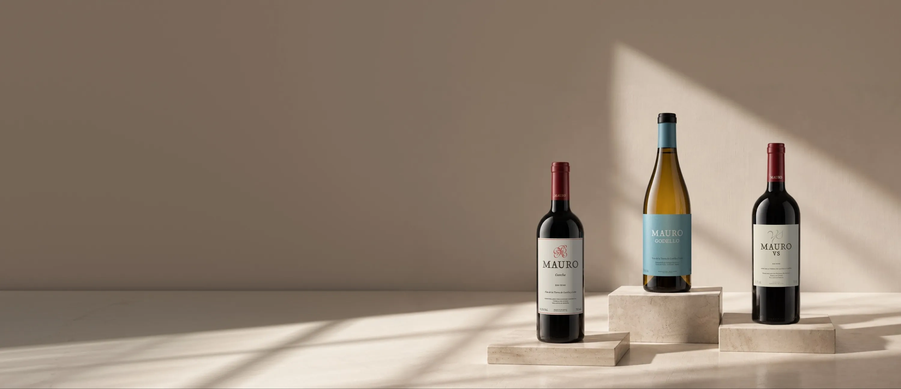 Bouteilles de vin du domaine Mauro