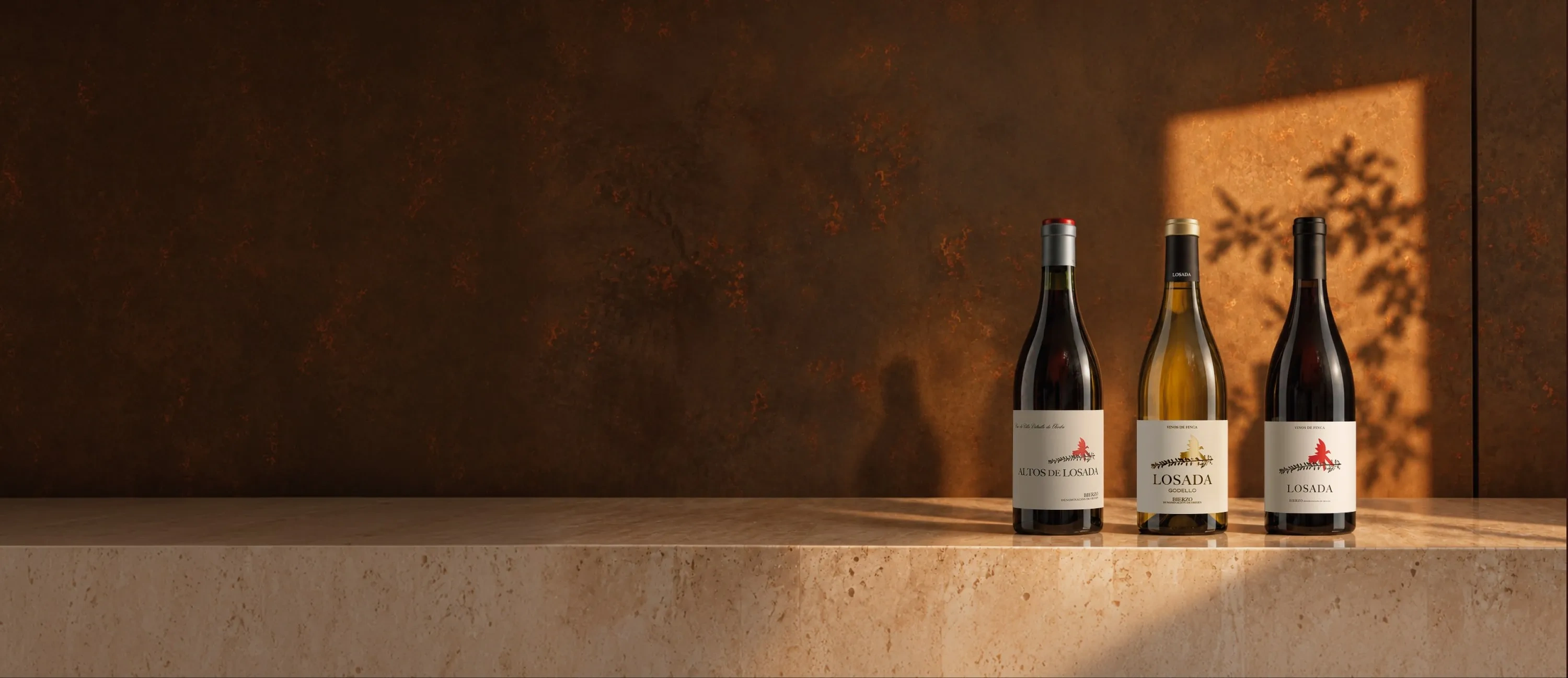 Bouteilles de vin du domaine Losada