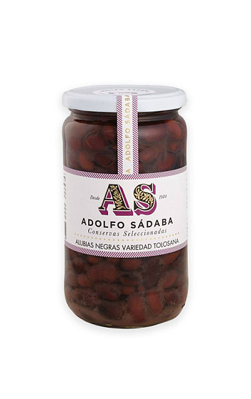 Alubias Negras Tolosana (frasco 560 g) 