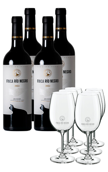 Produit: Finca Río Negro 2022 (x4) avec 6 verres