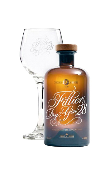 Estuche Filliers Dry Gin 28 Classic (x1) con Copa de Balón (x1)