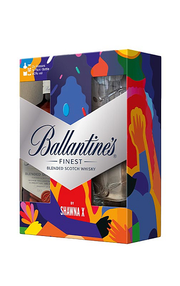 Ballantine’s Finest Limited Edition x Shawna X Geschenkset mit zwei Gläsern