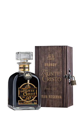 Brandy Monte Cristo 50 años con Estuche de Madera