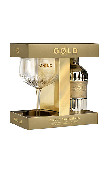 Estuche Gin Gold 999.9 con Copa