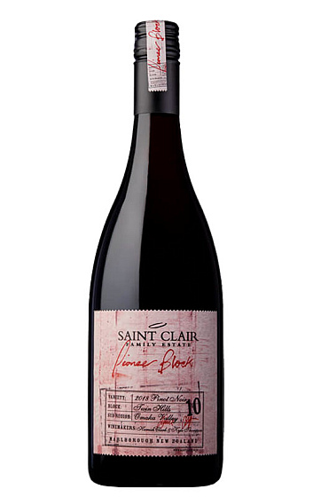 Saint Clair Pionner Block 10 Pinot Noir 2018