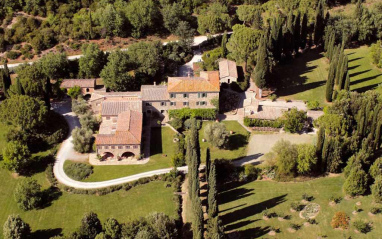 Vista aérea de la finca