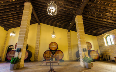 Vista interior de la bodega