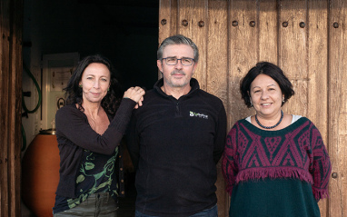 Carmen, Rocío y Martín, fundadores de García de la Jara.