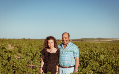 Javier Sanz y Leticia Sanz, padre e hija