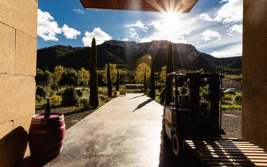 Vista desde la bodega