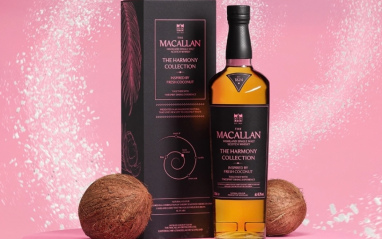 Estuche y botella Macallan Harmony inspired by Fresh Coconut