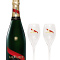 Pack Botella Mumm Cordon Rouge Brut con 2 copas de regalo