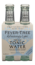 Fever Tree Refreshingly Light Indian Tonic Water 20cl (x4)