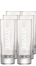 Verre Tube Absolut (x6)