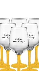 Produit: Lot de 6 verres sérigraphiés « Viñas del Vero »
