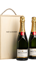 Produit: Moët & Chandon Brut Impérial (x2) avec coffret en bois